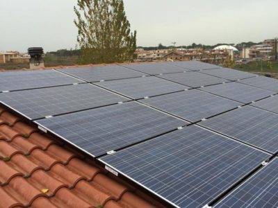 impianto fotovoltaico in villa a Roma